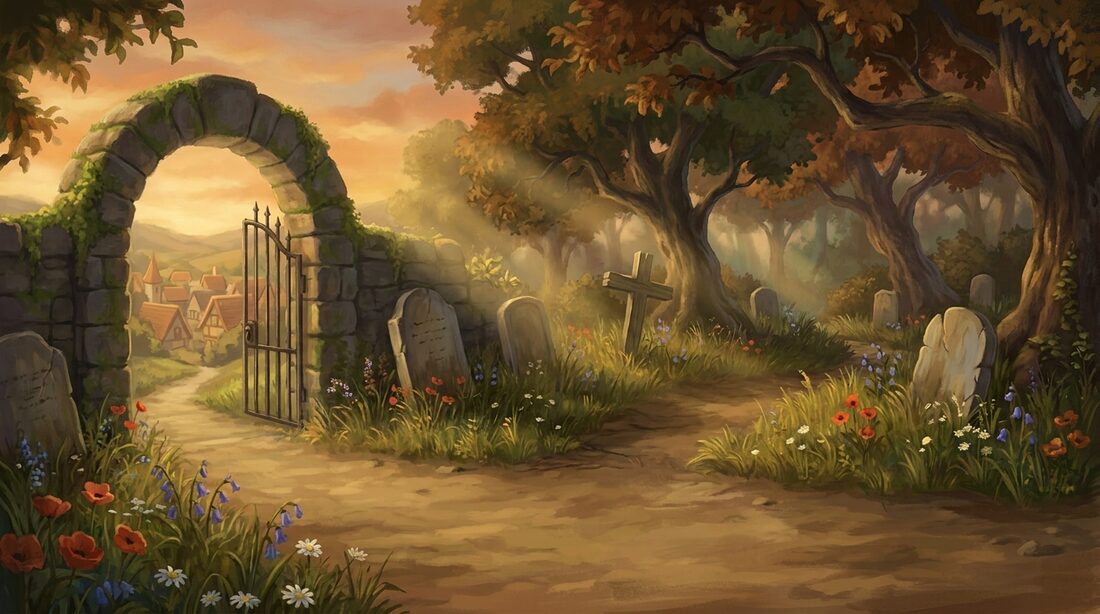 The village graveyard